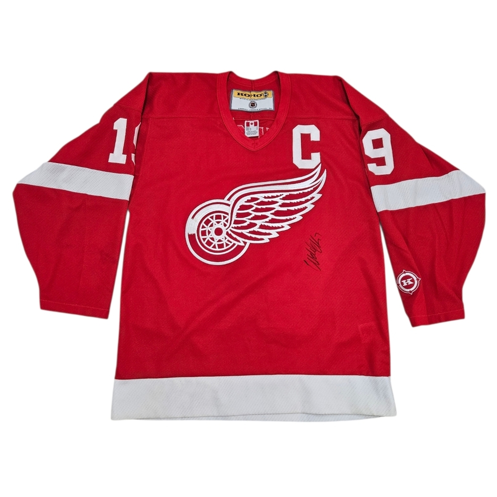Vintage Detroit Red Wings KOHO Air Knit Jersey Wilson 19 Size M